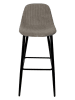 THE HOME DECO FACTORY 2-delige set: barkrukken taupe - (B)46,5 x (H)100,5 x (D)49,5 cm