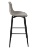 THE HOME DECO FACTORY 2er-Set: Barhocker in Taupe - (B)46,5 x (H)100,5 x (T)49,5 cm