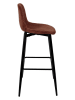 THE HOME DECO FACTORY 2er-Set: Barhocker in Rot/ Orange - (B)46,5 x (H)100,5 x (T)49,5 cm