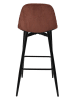 THE HOME DECO FACTORY 2er-Set: Barhocker in Rot/ Orange - (B)46,5 x (H)100,5 x (T)49,5 cm