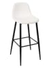THE HOME DECO FACTORY 2-delige set: barkrukken wit - (B)46,5 x (H)100,5 x (D)49,5 cm