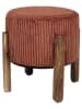Ethnical Life Hocker w kolorze pomarańczowym - wys. 35 x Ø 35,5 cm