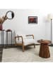 THE HOME DECO FACTORY Fauteuil wit - (B)64,5 x (H)75 x (D)86 cm
