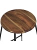 THE HOME DECO FACTORY Barstoel "Cocooning" zwart/bruin - (H)70 x Ø 42 cm