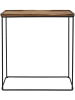 THE HOME DECO FACTORY Stolik konsolowy "Cocooning" w kolorze brązowo-czarnym - 80 x 82 x 30 cm