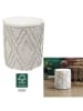 Ethnical Life Poef "Mirage" beige - (H)41 x Ø 37 cm