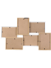 THE HOME DECO FACTORY Bilderrahmen in Natur/ Weiß - (L)49 x (B)31,5 cm