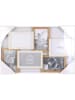 THE HOME DECO FACTORY Ramka w kolorze jasnobrązowo-białym na zdjęcia - 49 x 31,5 cm