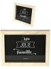 THE HOME DECO FACTORY 8-delige set: fotolijsten naturel/zwart