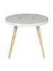 Ethnical Life Bijzettafel wit - (H)41,5 x Ø 50 cm
