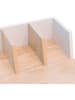 THE HOME DECO FACTORY Bureau wit/naturel - (B)90 x (H)84 x (D)50 cm