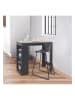 Rétro Chic Bartisch "Cheers" in Schwarz - (B)115 x (H)103 x (T)50 cm