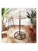 Garden Spirit Gartentisch "Surabay" in Natur/ Schwarz - (H)100 x Ø 65 cm