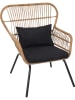 Ethnical Life Buitenfauteuil "Helsiniki" lichtbruin - (B)81 x (H)96 x (D)76 cm