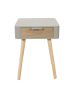 The Home Deco Kids Stolik nocny w kolorze szarobrązowym - 35 x 48 x 35 cm