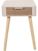 The Home Deco Kids Stolik nocny w kolorze jasnobrązowo-jasnoróżowym - 35 x 48 x 37 cm