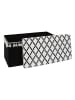 Ethnical Life Kruk met opbergruimte zwart/wit - (B)87 x (H)38 x (D)38 cm