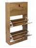 DOCK avenue Szafka w kolorze jasnobrązowym na buty - 63 x 117 x 24 cm