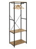 Ethnical Life Garderobe in Schwarz/ Beige - (B)60 x (H)167 x (T)40,4 cm