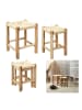 Ethnical Life 2er-Set: Hocker "Gigognes" in Natur