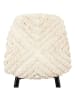 Ethnical Life Eetkamerstoel "Mora" crème - (B)44 x (H)86 x (D)50 cm