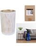 Rétro Chic Vase "Tauri" in Weiß - (H)20 x Ø 12 cm