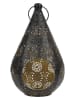 Ethnical Life Lampion w kolorze czarnym - 19 x 33 x 17,5 cm