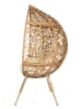 Garden Spirit Korfstoel naturel/crème - (B)100 x (H)150 x (D)65 cm