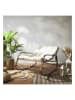Garden Spirit Schaukelstuhl in Creme/ Braun - (H)92 x (H)69 x (T)130 cm