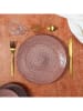 Ethnical Life 6-delige set: dinnerborden "Sahara" terracotta - Ø 27 cm