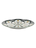 every ware 6-delige set: dessertborden "Mandala" wit/groen/zwart - Ø 19 cm