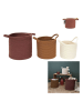 Ethnical Life 3-delige set: opbergmanden terracotta/lichtbruin/crème