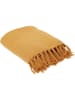 THE HOME DECO FACTORY Pled w kolorze musztardowym - 250 x 170 cm