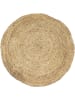 THE HOME DECO FACTORY Jute tapijt lichtbruin - Ø 120 cm