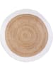 THE HOME DECO FACTORY Jute tapijt lichtbruin - Ø 120 cm