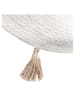 THE HOME DECO FACTORY Katoenen tapijt crème - Ø 90 cm
