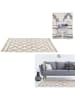 Ethnical Life Baumwoll-Teppich in Creme/ Grau - (L)170 x (B)120 cm