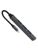 Veho USB-Hub ''TA-4 USB-C'' in Schwarz