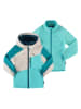 Kamik 3in1-Regenjacke "Estella" in Türkis/ Weiß