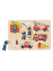 Goki 2-delige set: steekpuzzel "Fahrzeuge" - vanaf 12 maanden