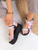 Bellucci Sandalen in Rosa/ Schwarz