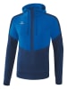erima Hoodie "Squad" in Dunkelblau/ Blau