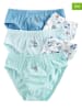 COOL CLUB 5-delige set: slips turquoise/wit