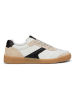 Marc O'Polo Shoes Leder-Sneakers in Weiß/ Schwarz/ Beige