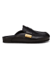 Marc O'Polo Shoes Skórzane chodaki w kolorze czarnym