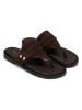 Marc O'Polo Shoes Leder-Zehentrenner in Braun