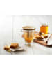 La Rochère France 3-delige theeset "Abeille" transparant/lichtbruin - 280 ml