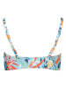 Venice Beach Bikini-Oberteil in Hellblau/ Bunt