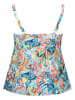 Venice Beach Koszulka tankini w kolorze błękitnym ze wzorem