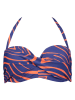 Buffalo Bikini-Oberteil in Dunkelblau/ Orange